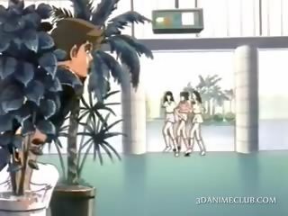 Anime School sex movie clip With Brunette stupendous Naked Ms