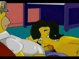 Simpsons dirty video Threesome