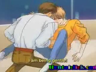 Hentai gay gets his member smashing rubbed