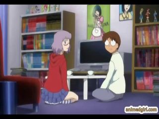 Anime coeds lesbian x rated clip