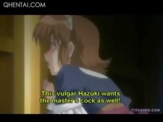 Hentai Horny School Doll Masturbating Her Wet Peachy Cunt