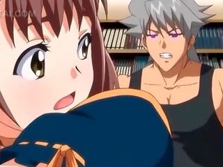 Anime beauty cunt banged hard by giant schoolboy