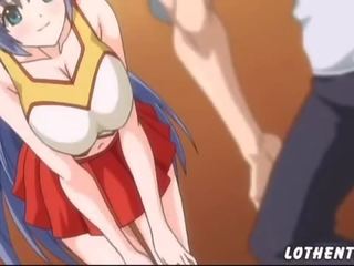 Hentai σεξ συνδετήρας με ρόγα μαζορέτα