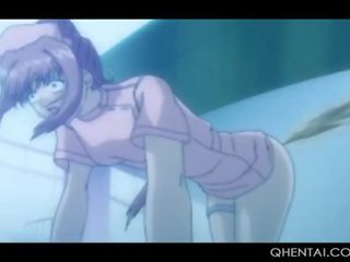 Delicate Hentai Teen femme fatale Enjoys Riding pecker On The Floor