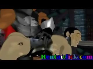 Berotot animasi pornografi homoseks pria kelompok seks film klip gangbanged pesta liar