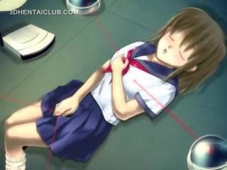Anime deity į mokykla uniforma masturbacija putė