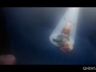 Hentai prsatá mladý školačka použitý jako špinavý klip otrok dostane v prdeli a ústa