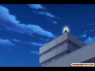 Shemale Hentai Gets Assfucked In The Top Of Roof