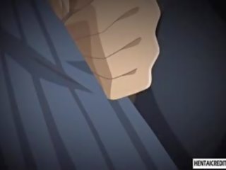 Hentai adolescent consigue culo barajó y follada en clase