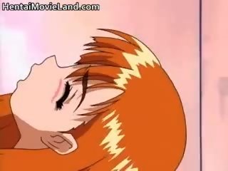 Karstās nejaukas pusaudze anime blondīne prostitūte izpaužas part3