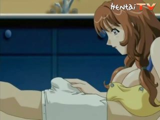 Breasty manga femme baise