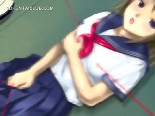 Hentai honey In School Uniform Masturbating Pussy