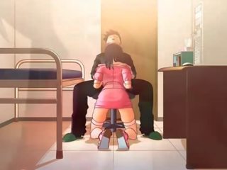 Brudne klips lalka anime anime dostaje mokre cipa pieprzony w 3d