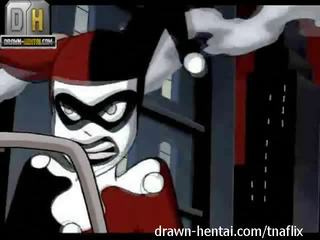 Superhero dewasa klip - batman vs harley quinn