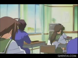 Bondage hentaý school mugallym blowing her students phallus