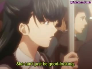 Anime leszbikusok tribbing és csókolózás