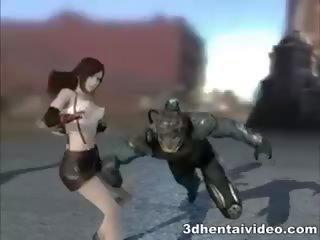 Tifa In Hentai Gang Bang 3D clip