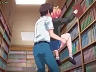 Tinedyer anime mag-aaral makakakuha ng screwed sa library