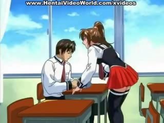Verleidelijk hentai schoolmeisjes