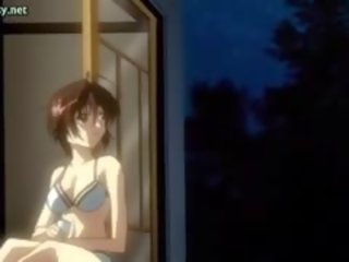 Sexually aroused Anime Chick Getting Jizzed At Shower