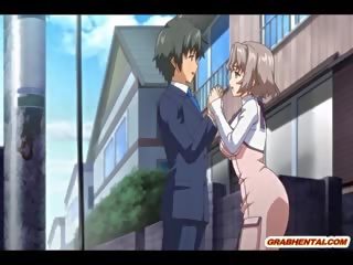 Malaking suso anime co-edukasyon tittyfucking at swallowing pagbuga ng tamod