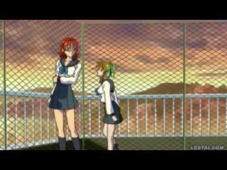 Lesbian hentai anime schoolgirls immediately 1 hour after class fun