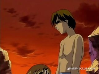 Anime dirty clip slave in ropes pussy drilled hard