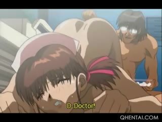 Hentai ápolónő practicing így születés -val eggs -ban neki nedves