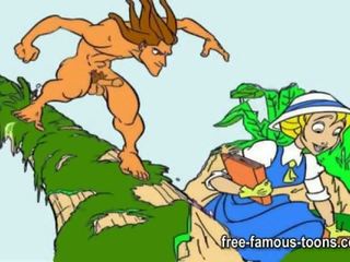 Tarzan og tenåring jane hardcore orgie